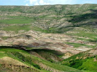 beautiful landscape around David Gareja monastery Georgia Georgien