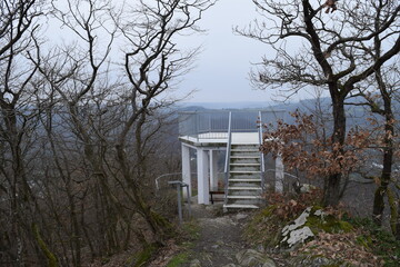 Goethepunkt viewing platform near Obernhof; Germany; Rhineland-Palatinate
