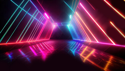 Obraz premium abstract neon background