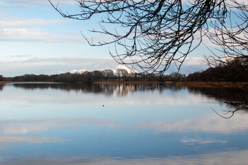 Fototapeta premium Rollesby Broad, Norfolk, on a cold winter's day