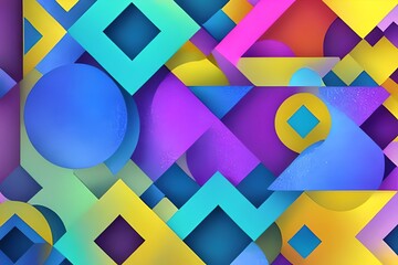 Colorful geometric shapes