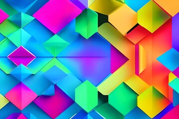 Colorful geometric shapes