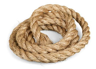 Twisted thick rope, linen rope