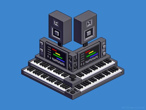 Electronic synthesizer music technology