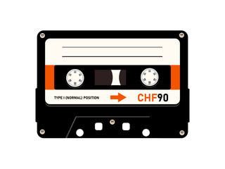 cassette tape vector design
