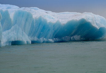 Fototapeta na wymiar Iceberg landscape in icy Patagonian waters