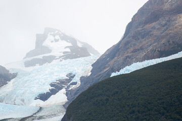 Glacier ice texture in El Calafate. Glacier background