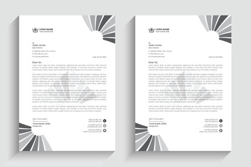 Professional business corporate letterhead template design. 