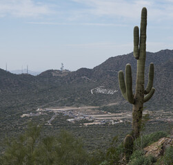 The wind cave trail located in the Usery Mountain Regional park near Mesa Arizona is a...