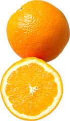 Slice of Orange fruit. Health sweet food