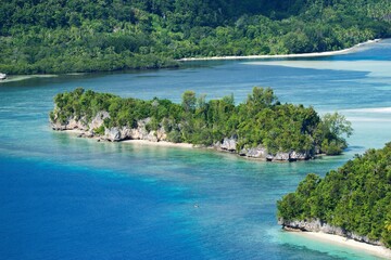 Kri Island viewpoint Raja Ampat, West Papua, Indonesia.