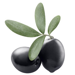 Delicious olives cut out