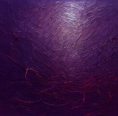 Dark abyss digital painting. 2d illustration.