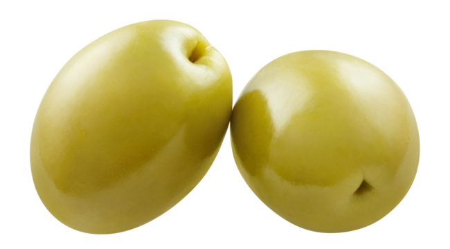 Delicious olives cut out