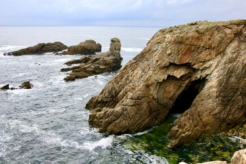 Steilk&uuml;ste vor Quiberon/Frankreich