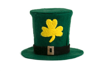 St. Patrick's hat isolated on white background