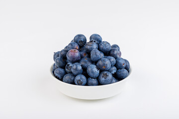 Blueberry Fresh Berries on White Background