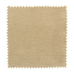 Brown fabric swatch samples isolated with clipping path - obrazy, fototapety, plakaty