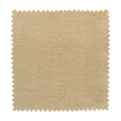 Foto op Plexiglas Brown fabric swatch samples isolated with clipping path © aopsan