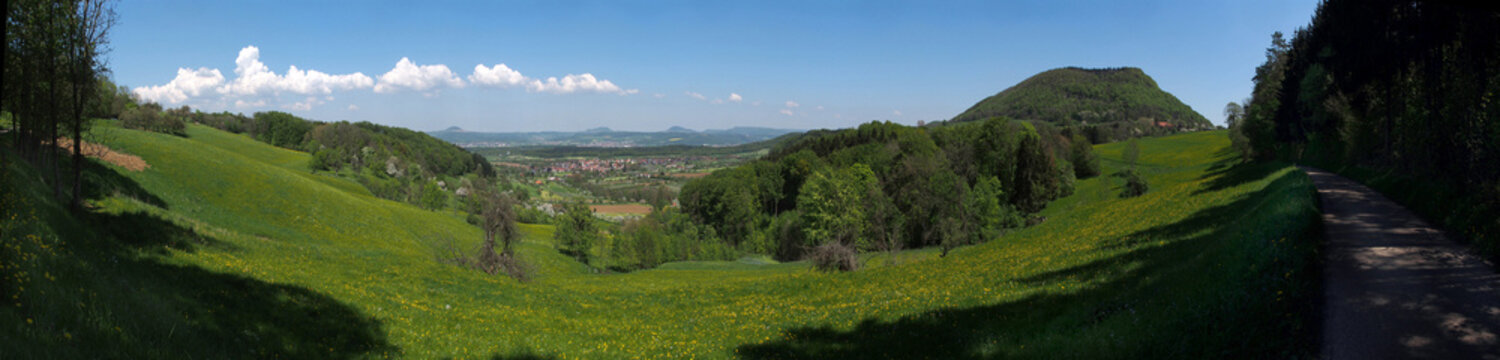 Blick auf die Kaiserberge, Panorama