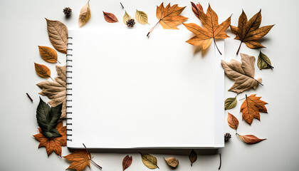 a white page with colored decorations