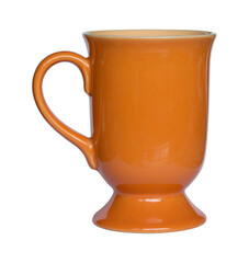 empty cup isolated with clipping path for mockup