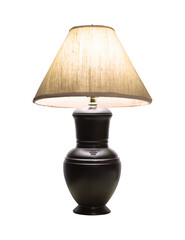 table lamp isolated with clipping path