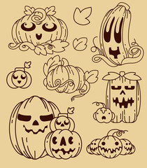 set of halloween icons