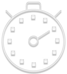 White Glow Clock