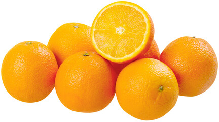 The pile fresh orange sweet fruit