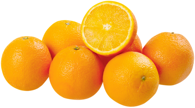 The pile fresh orange sweet fruit