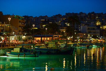 Abenddämmerung in Sitia, Griechenland