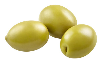 Delicious olives cut out