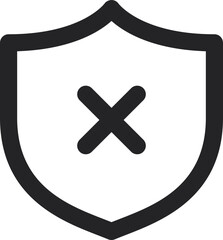 shield cancel icon