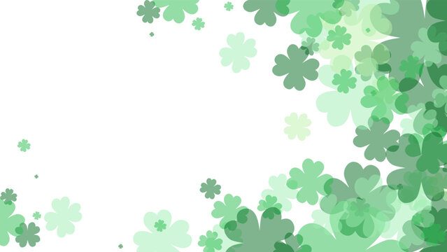 St-Patrick's day Shamrock background with copy space 