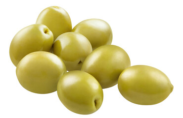 Delicious olives cut out