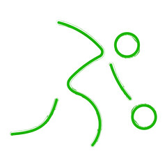 bowling brush on white background, vector illustration.