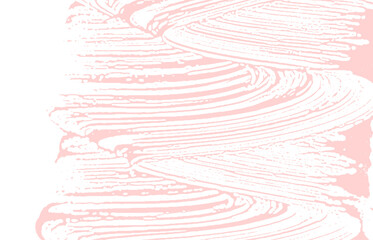 Grunge texture. Distress pink rough trace. Fancy b