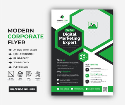 modern Corporate Flyer design template	