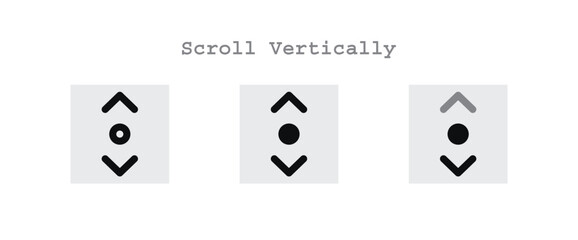 Scroll Vertically Icons Sheet