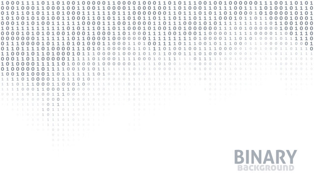 Digital background with binary code by ones and zeros