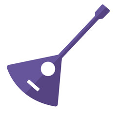 Isolated silhouette of a guitar musical instrument icon Vector