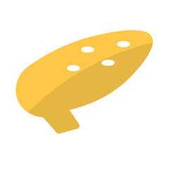 Isolated silhouette of a musical instrument icon Vector