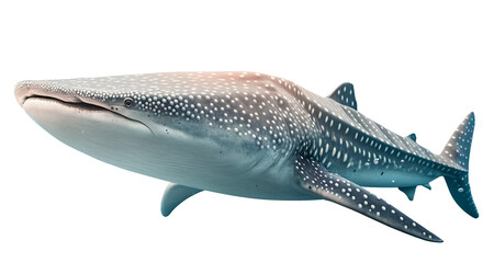 Fototapeta premium Whale shark, on isolated background. Generative Ai