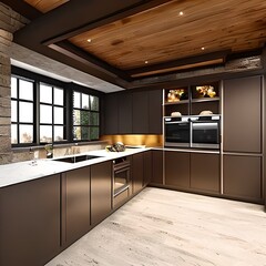 modern kitchen interior