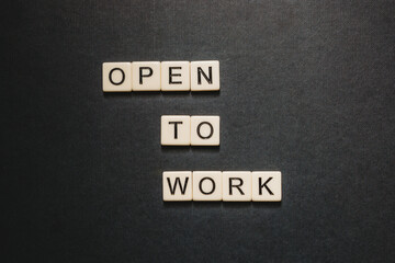 Open to work