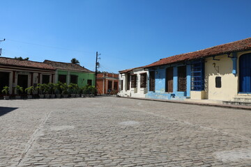 Street in the City of Camagüey, Cuba Caribbean