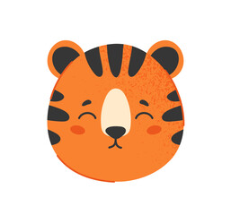 Cute tiger head