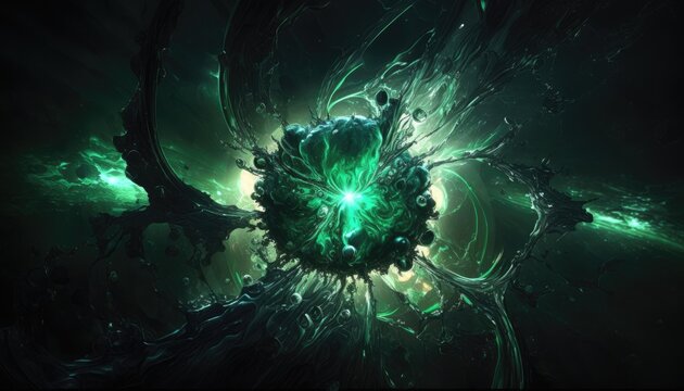 Abstract star imploding.