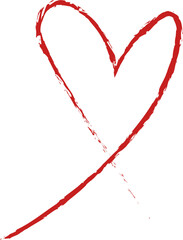 heart design illustration isolated on transparent background